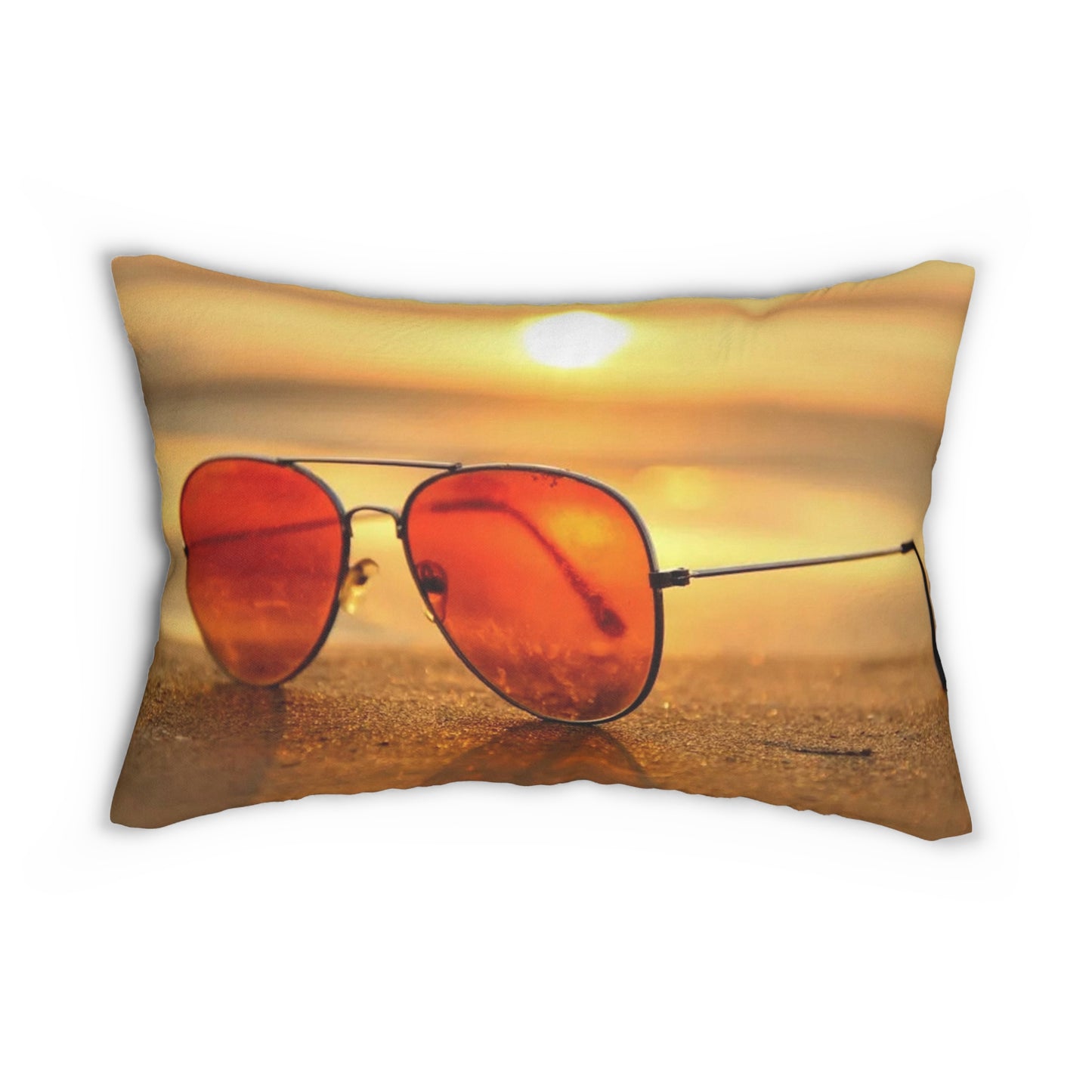 Sunglasses Spun Polyester Lumbar Pillow