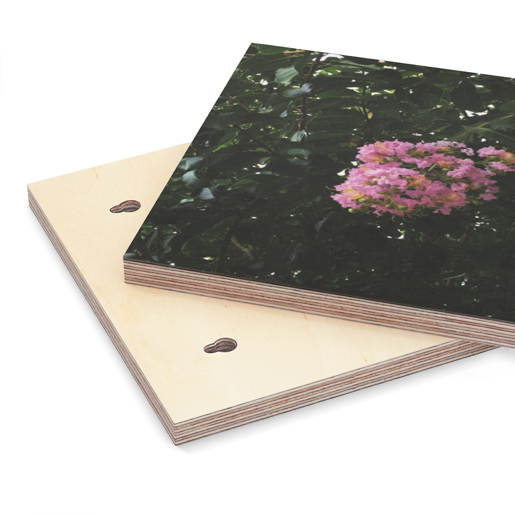 Think Pink Wood Canvas